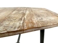 Soffbordssats 2 st. vardagsrumsbord metall ram svart vit - Bild 5
