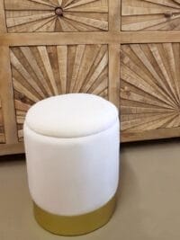 Sammetspall Decoration Stool med lagringsutrymme - Bild 3