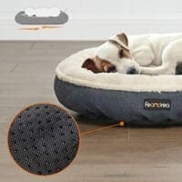 Hundsäng, Kattbädd, Donutform, 65 Cm Dia, Mörkgrå - Bild 5