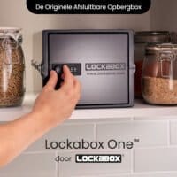 Lockabox One™ Låsbar medicinskåp - Förvaringsbox med kodlås - Svart - Bild 2