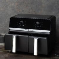 Nexxt Dubbel Airfryer – Heteluchtfriteuse – 5,5 + 3,5 liter – Touchscreen – Svart - Bild 6