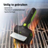 HomeTech Elektrisk BBQ-borste i stål - Trådlös och roterande - Bild 5