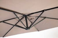 QLT Luxe XXL Parasoll - Ø 3 meter - Inklusive skyddsskydd - Taupe - Bild 4