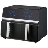 Nexxt Dubbel Airfryer – Heteluchtfriteuse – 5,5 + 3,5 liter – Touchscreen – Svart