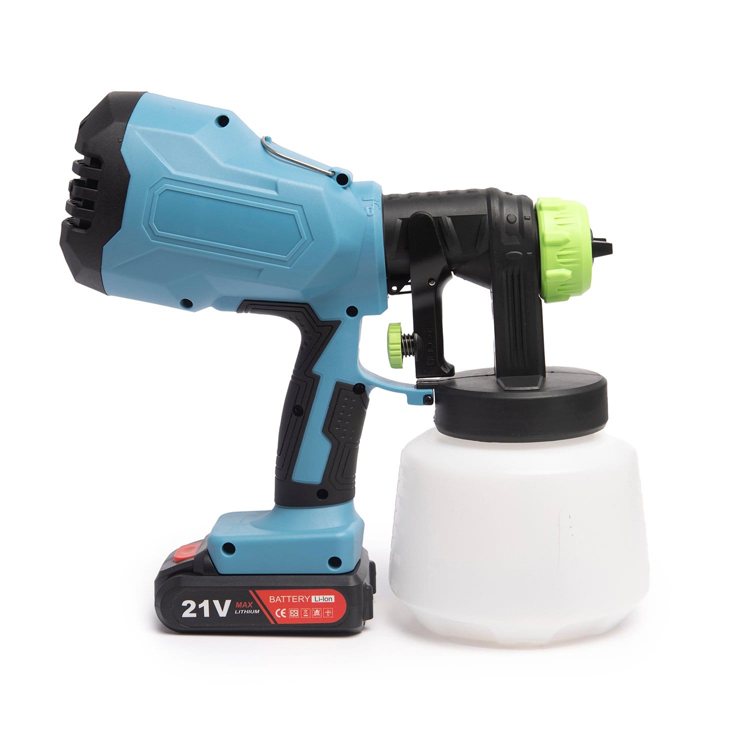 QLT Batteridriven färgspruta för färg, lack och bets – Airbrush spraypistol – 800ML 2 QLT Batteridriven färgspruta för färg, lack och bets – Airbrush spraypistol – 800ML - Bild 2