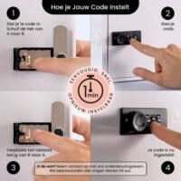 Lockabox One™ Låsbar medicinskåp - Förvaringslåda med kodlås - Blå - Bild 6