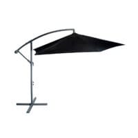 QLT Luxe XXL Parasoll - Ø 3 meter - Inklusive skyddsskydd - Svart