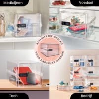 Låsbart medicinskåp - Förvaringsbox med kodlås - Kristall - Bild 3