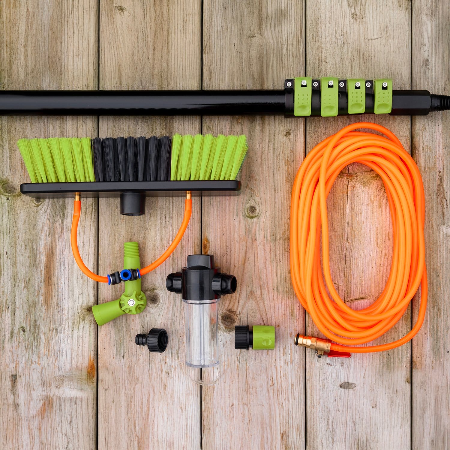 Teleskopisk vattenslangborste upp till 7 meter – utdragbar vattenborste XXL 2 Teleskopisk vattenslangborste upp till 7 meter – utdragbar vattenborste XXL - Bild 2