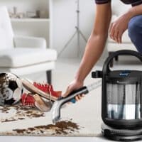 TurboTronic AQV600 Bärbar kläd- och mattvättare – AquaVac – 400W – Svart - Bild 6