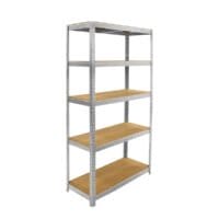 QLT Hyllsystem med 5 hyllplan - Öppen förvaringshylla 180x90x40cm - Bärkapacitet 875 kg - Bild 2