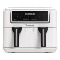 TurboTronic AF118 Dubbel Airfryer XL - Digital Varmluftsfritös - 7,6 Liter - Vit